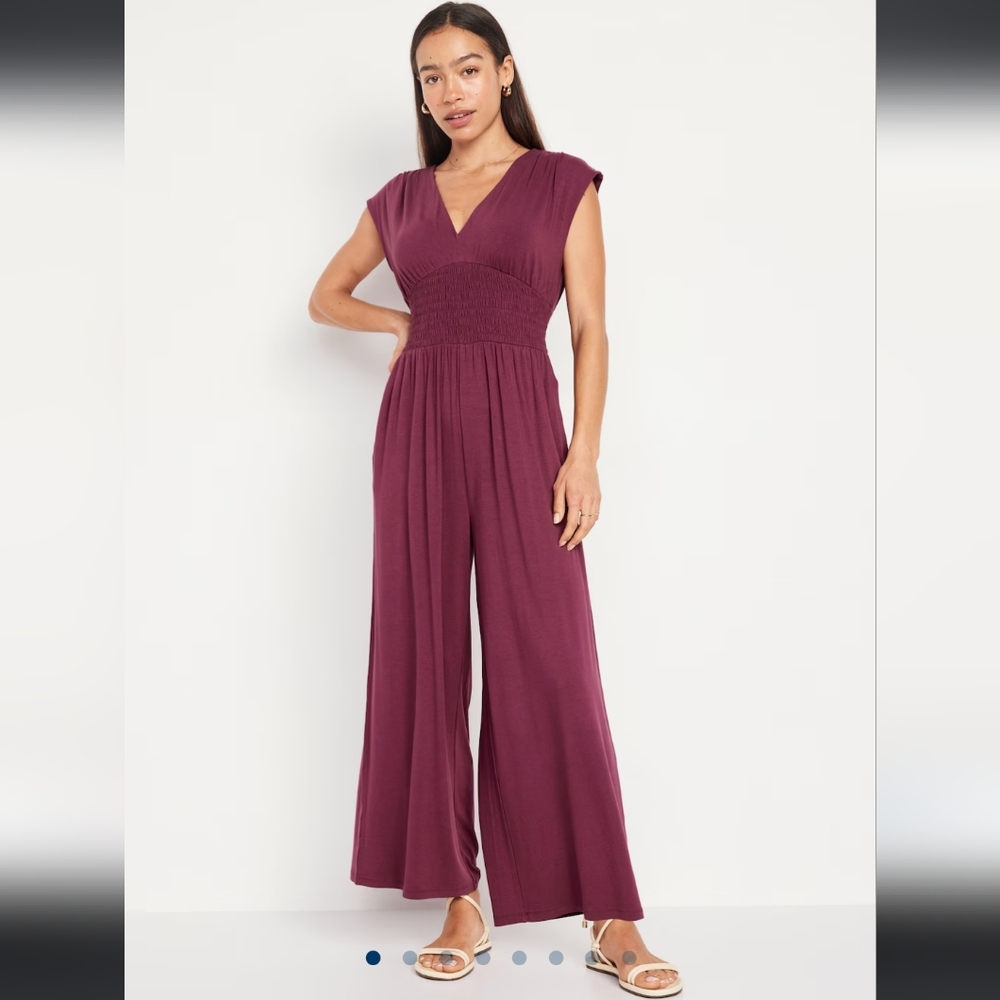 NWT Burgundy Jumpsuit